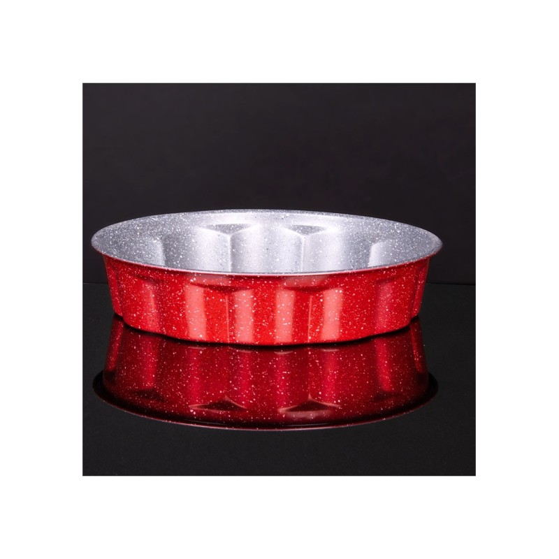 Forma de copt tarta din otel carbon, marmorata, 27,5x6cm, Voltz - imagine 2