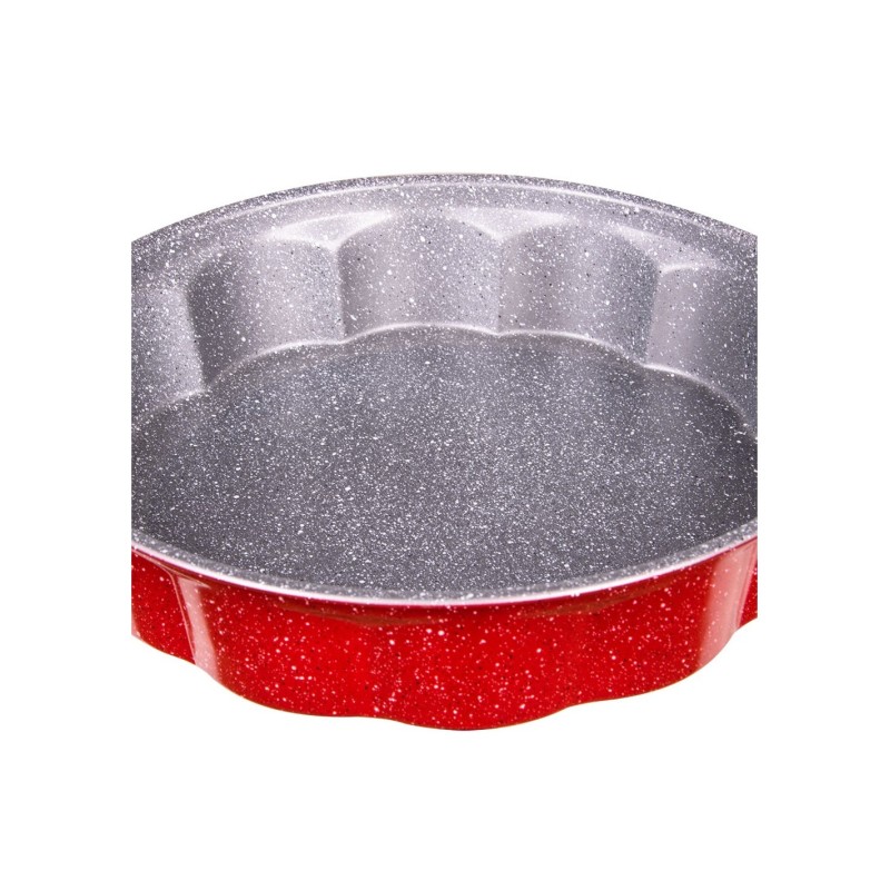 Forma de copt tarta din otel carbon, marmorata, 27,5x6cm, Voltz - imagine 3