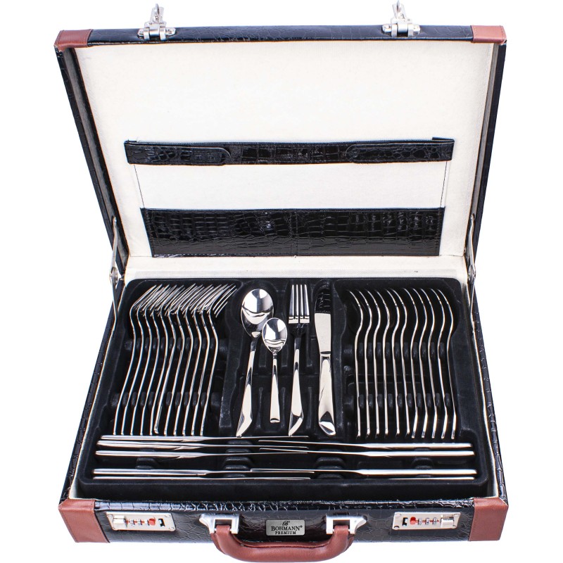 Set tacamuri din inox 18/10, 72 piese, Bohmann Premium