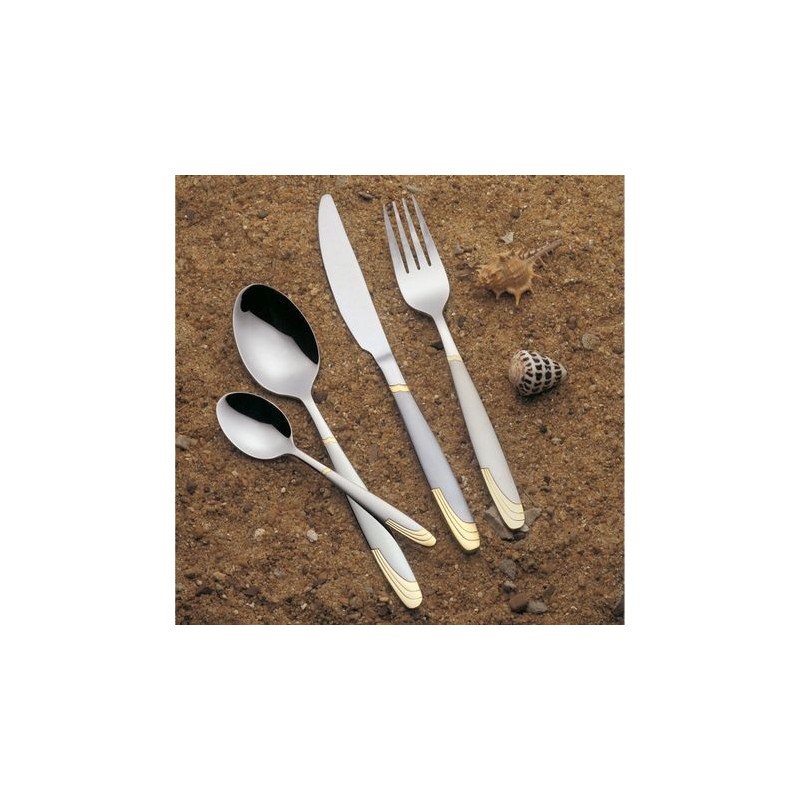 Set tacamuri din otel inoxidabil gold Voltz, 72 piese - imagine 2