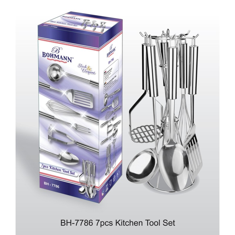 Set ustensile din inox, 7 piese, Bohmann - imagine 2
