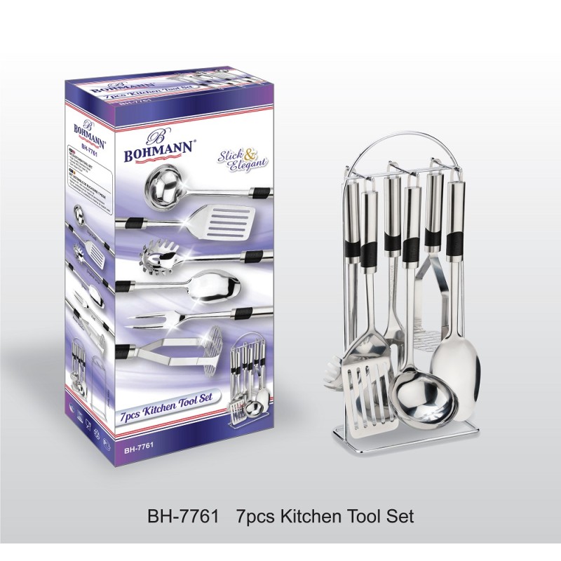 Set ustensile din inox, 7 piese, Bohmann - imagine 2
