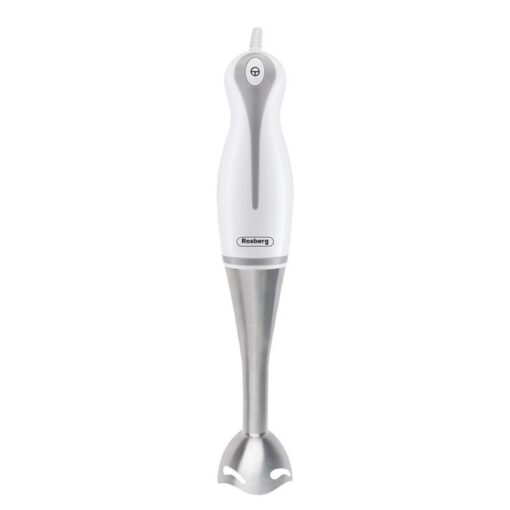 Blender vertical Rosberg, 200-250W, cu o viteza, lame din otel inoxidabil si capat detasabil